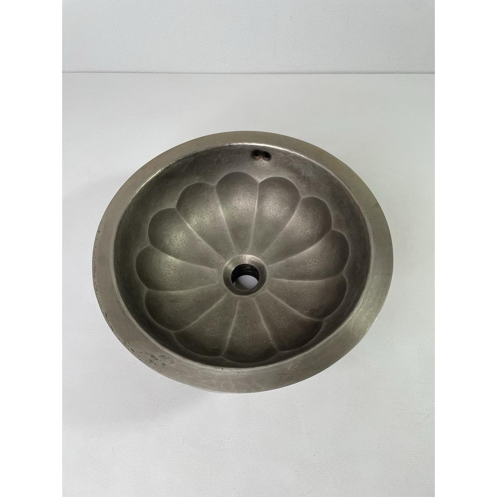 Bates and Bates Hammered Petal Design Bar Sink Hand Sink Matte Finish